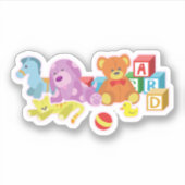 かわいい人形 シール (正面)