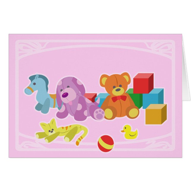 かわいい人形（ピンク） (正面横)