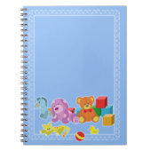 かわいい人形（青） ノートブック (正面)