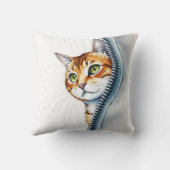 かわいい人気がある水彩猫コレクション クッション (裏面)