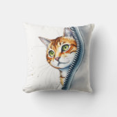 かわいい人気がある水彩猫コレクション クッション (正面)