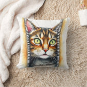 かわいい人気がある水彩猫コレクション クッション (ブランケット)