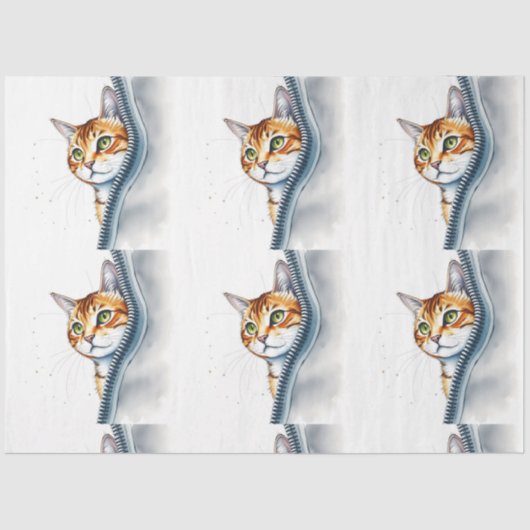 かわいい人気がある水彩猫コレクション 薄葉紙 (正面)