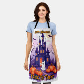 かわいい人気のハロウィンホラーコレクション エプロン (着用した状態)