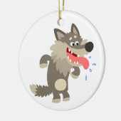かわいい人気マンガウルフオーナメント セラミックオーナメント (左)