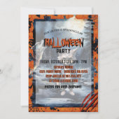 かわいい人狼の水色の森 招待状 (正面)