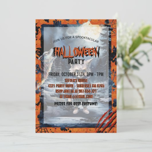 かわいい人狼の水色の森 招待状 (スタンド正面)