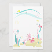 かわいい人魚が海の中でダイビング (裏面)