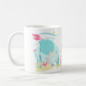 かわいい人魚が海の中でダイビング コーヒーマグカップ (左)