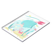 かわいい人魚が海の中でダイビング ノートブック (左側)