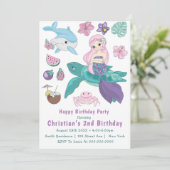 かわいい人魚と友達2nd誕生日招待状 (スタンド正面)