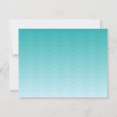 かわいい人魚と海馬の女の子の誕生日パーティー 招待状 (裏面)