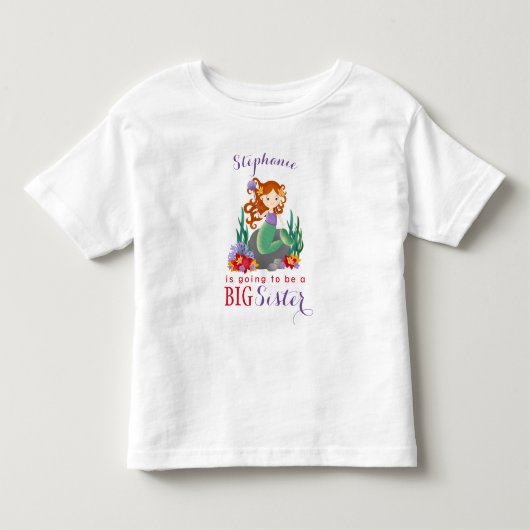 かわいい人魚のお姉さん トドラーTシャツ (正面)