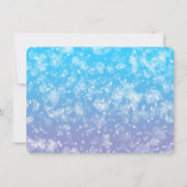 かわいい人魚のバースデーパーティ招待状 招待状 (裏面)