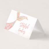 かわいい人魚のパーティー食品ラベル (正面)