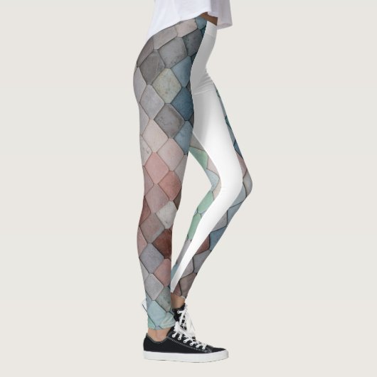 かわいい人魚のヨガのトレーニングの連続したレギンス レギンス (右)