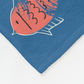 かわいい人魚の人魚のシームレスな柄。テクスチャ フリースブランケット (角)