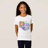 かわいい人魚の恋人の名前 Tシャツ (正面フル)