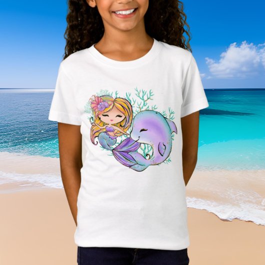 かわいい人魚の恋人の名前 Tシャツ