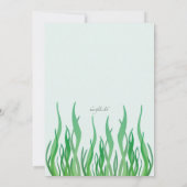 かわいい人魚の招待状 招待状 (裏面)