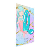 かわいい人魚の文字Qモノグラム 水彩 ぬいぐんま メタルプリント (3/4)