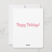 かわいい人魚の水彩画イラストのホリデーカード シーズンカード (裏面)