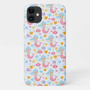 かわいい人魚の海の星のパステルカラー夏 iPhone 11 ケース