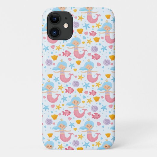 かわいい人魚の海の星のパステルカラー夏 Case-Mate iPhoneケース (裏面)