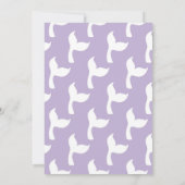 かわいい人魚の海の誕生日パーティー 招待状 (裏面)