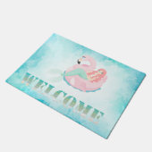 かわいい人魚の海 ドアマット (アングル)