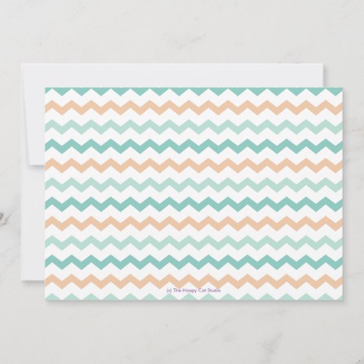 かわいい人魚の誕生日が海の写真に 招待状 (裏面)