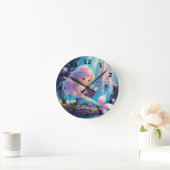 かわいい人魚の読書壁掛け時計 ラウンド壁時計 (ホーム)