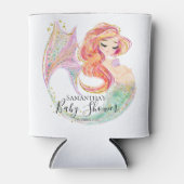 かわいい人魚の赤ちゃんシャワー母クーラーボックス 缶クーラー (正面)