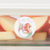 かわいい人魚の赤ちゃんシャワー白いラベル ラベル (貼付)