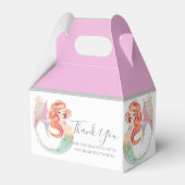 かわいい人魚の赤ちゃんシャワー フェイバーボックス (正面サイド)