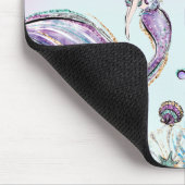 かわいい人魚アンダーザシーパープルグリッターマウスPA マウスパッド (コーナー)