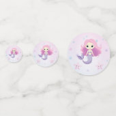 かわいい人魚ガールバースデーパーティー コンフェッティ (正面)