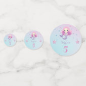 かわいい人魚ガールバースデーパーティー コンフェッティ (裏面)