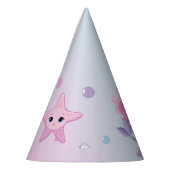 かわいい人魚ガールバースデーパーティー パーティーハット (左)