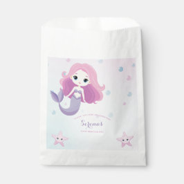 かわいい人魚ガールバースデーパーティー フェイバーバッグ
