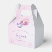 かわいい人魚ガールバースデーパーティー フェイバーボックス (裏面サイド)