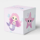 かわいい人魚ガールバースデーパーティー フェイバーボックス (裏面サイド)