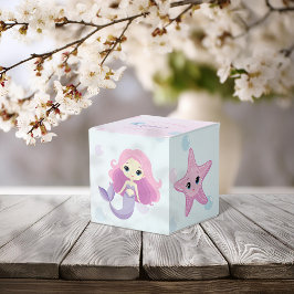 かわいい人魚ガールバースデーパーティー フェイバーボックス