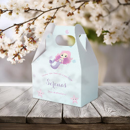 かわいい人魚ガールバースデーパーティー フェイバーボックス