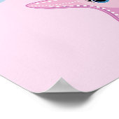 かわいい人魚ガールバースデーパーティー ポスター (角)