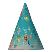 かわいい人魚キッズバースデーパーティー パーティーハット (右)