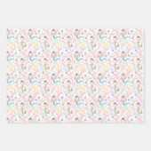 かわいい人魚クラフトデカップスクラップブックとギフト ラッピングペーパーシート (正面3)