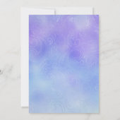 かわいい人魚ザシーツインガールズ誕生日 招待状 (裏面)