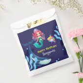 かわいい人魚シャークの虹のカラフル フェイバーバッグ (封をした状態)