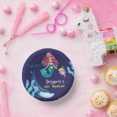 かわいい人魚シャークの虹のカラフル ペーパーボウル (パーティー)